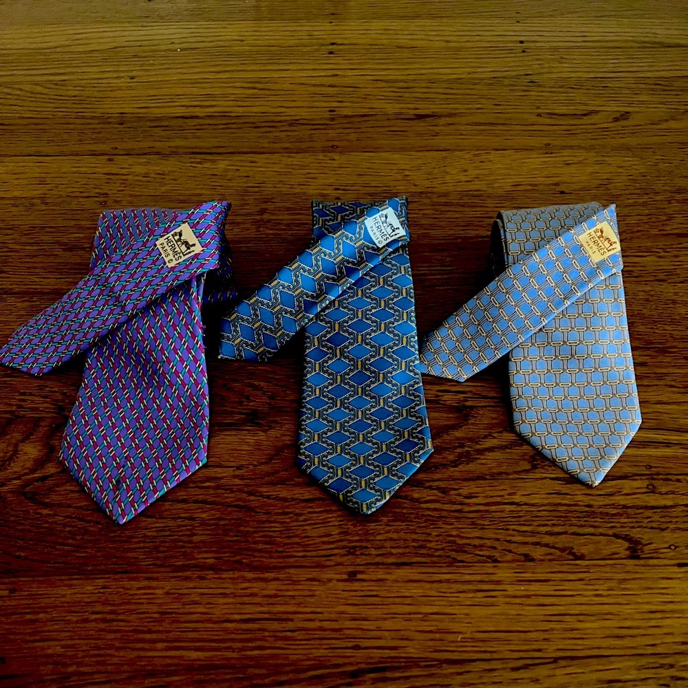 Authentic Hermes Ties!
